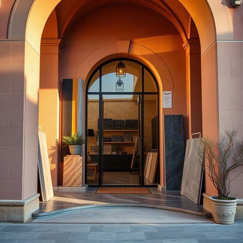 Entrada de la sala de muestras de Stoneestone en Salta